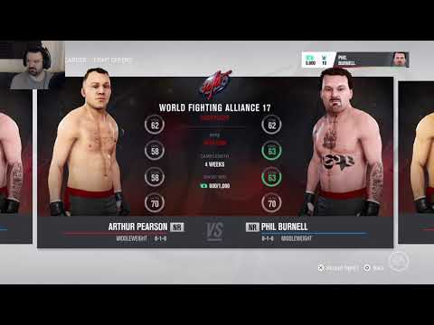 EA Sports UFC3 My Career playthrough pt3 - Training and New Moves