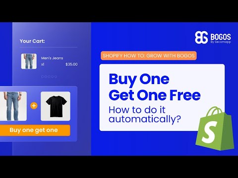How To Setup an Auto Buy One Get One Free on Shopify & App to Try For Free