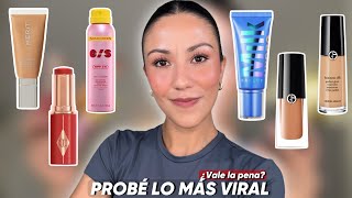 PROBÉ lo MÁS VIRAL🔥 del momento¿VALE LA PENA?|Charlotte Tilbury|Merit|One size|Milk|Giorgio Armani 👀