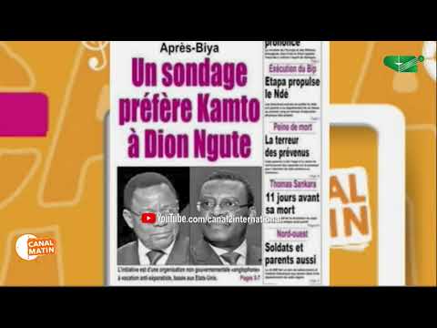 REVUE DE PRESSE du Mardi 13/10/2020 - Canal 2 international