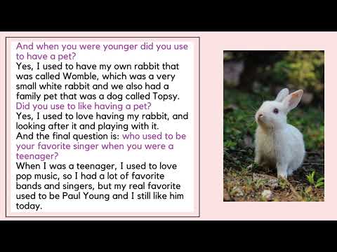 Real English Conversation Using USED TO Verb Form - Intermediate English Listening Practice B1/B2