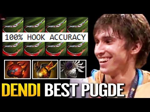 DENDI Calculated HOOK - World Best Pudge Dota 2 Solo Mid Ranked Gameplay