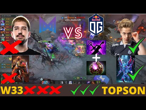 Topson PUCK Perspective vs. W33 DARK KNIGHT  - DPC EU DreamLeague S14 DOTA 2 - FULL GAMEPLAY