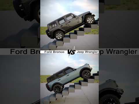 Ford Bronco VS Jeep Wrangler – Real Drive & Obstacle Test| 3DMCAR