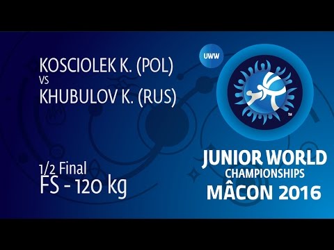 1/2 FS - 120 kg: K. KHUBULOV (RUS) df. K. KOSCIOLEK (POL), 2-0
