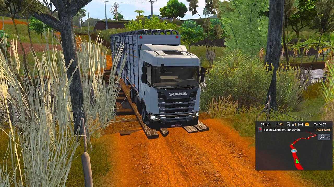 Carga viva | estrada de terra | mapa eldorado pro