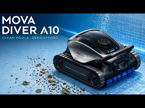 This AI Pool Cleaner Cleans Your Entire Pool for You - MOVA DIVER A10 Robot Pool Cleaner
