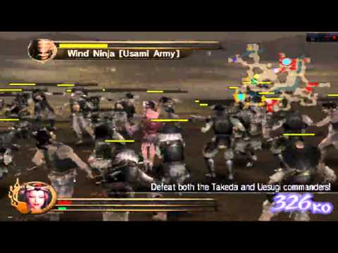 Samurai Warriors 1   Free Mode   Noh 2x Choes Gameplay 44