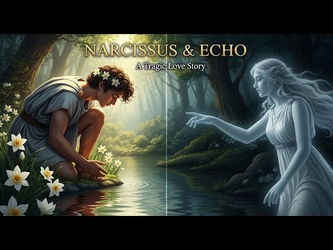 The nymph who LOST HER VOICE for love and the man who FELL IN LOVE with himself!