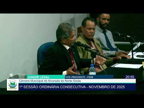 1ª SESSÃO ORDINÁRIA CONSECUTIVA - NOVEMBRO DE 2025