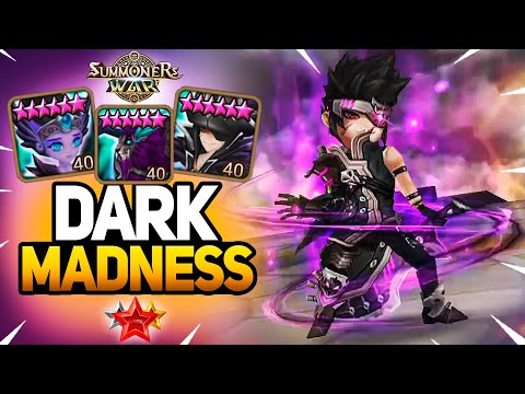 He Plays with UNSTOPPABLE Dark Combo - Summoners War