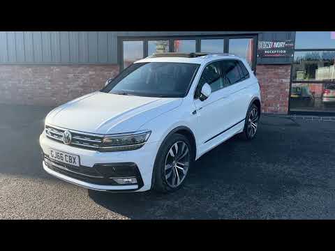 VW TIGUAN 2017 66 PLATE 2.0TDI R-LINE 4MOTION DSG PURE WHITE