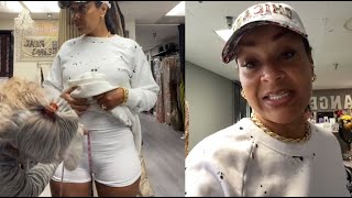 Its Big Huh Lisa Raye Gets Her Moose Knuckle Measured While Dress Shopping In Hollywood