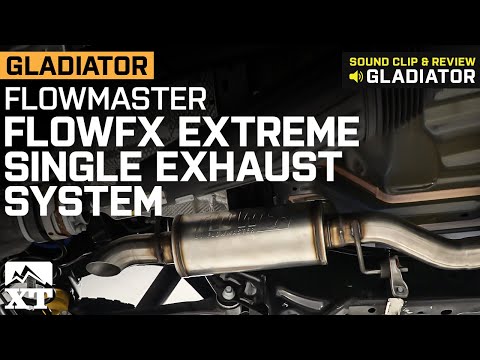 Jeep Gladiator JT Flowmaster FlowFx Extreme Single Exhaust System Review & Sound Clip