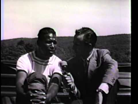 Sugar Ray Robinson in training, sparring and an interview with Chris Schenkel Carmen Basilio fight