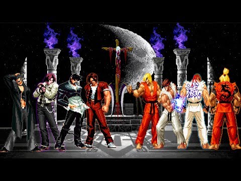 Kof Mugen Iori-Kyo Team VS Ryu-Ken Master Team