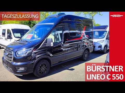 😍BÜRSTNER LINEO C 550 TAGESZULASSUNG: nur 5,53m, 4 Schlafplätze, Dusche, 170 PS, tolle Ausstattung😍
