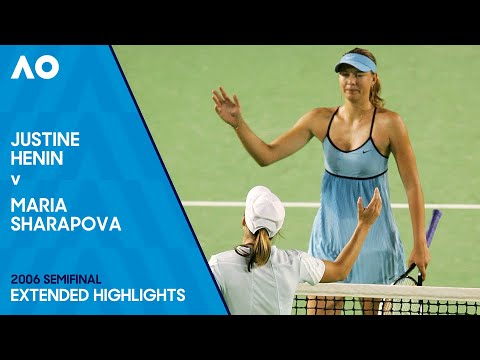 Justine Henin v Maria Sharapova Extended Highlights | Australian Open 2006 Semifinal
