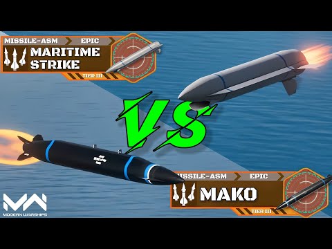 Free Missile Maritime Strike VS Mako | Missile Comparison | Modern Warships