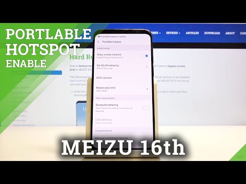 How to Enable Portable Hotspot in Meizu 16TH - Share Network