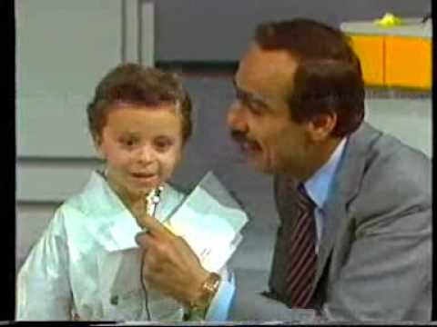 Najmeddin on TV - age 2 years and 5 months