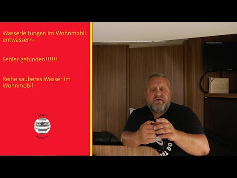 Wasserleitung im Wohnmobil entwässern- Fehler gefunden- Floe Entwässerungssystem