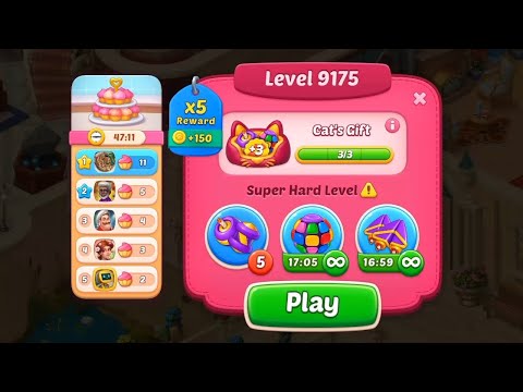 homescapes level 9175 | homescapes super hard level