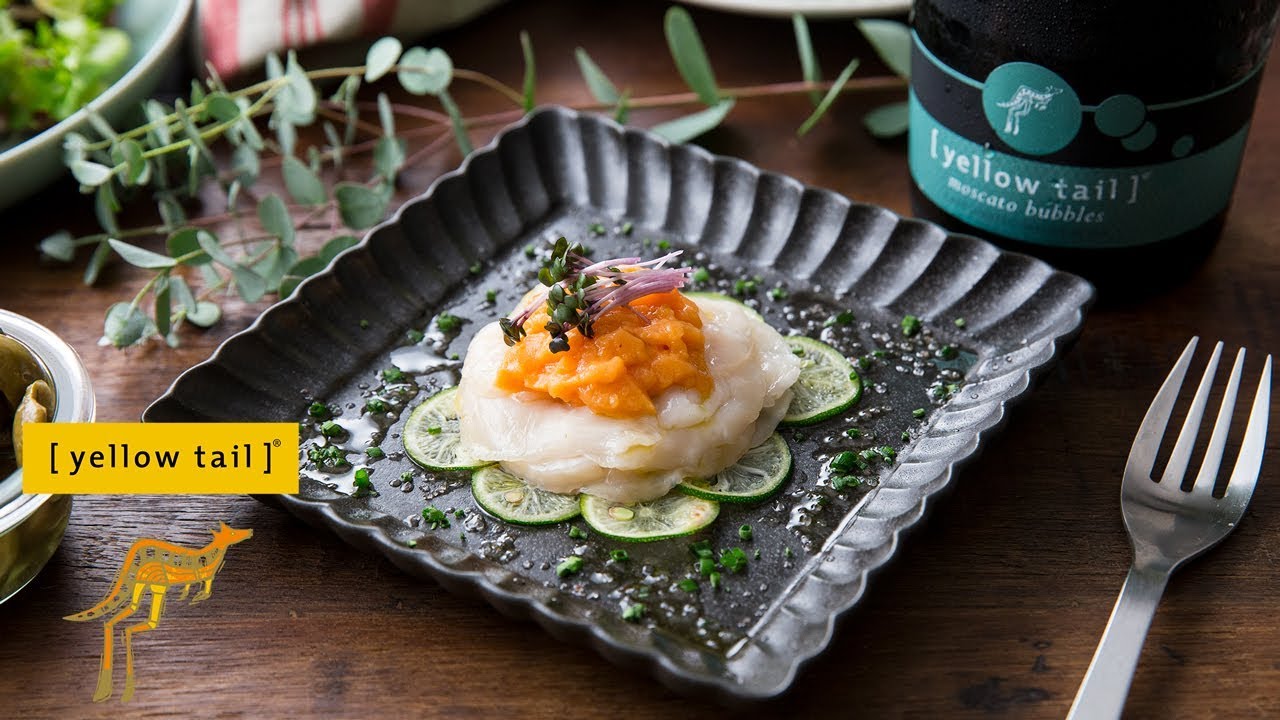 昆布締めホタテのカルパッチョのつくり方 | Small Gathering by イエローテイル