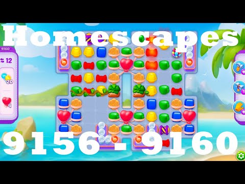 Homescapes Level 9156 - 9160 HD | 3 - match game | gameplay | android | ios | 9157 | 9158 | 9159
