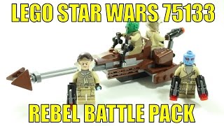 YouTube thumbnail: LEGO STAR WARS REBEL ALLIANCE 75133 BATTLE PACK UNBOXING & REVIEW