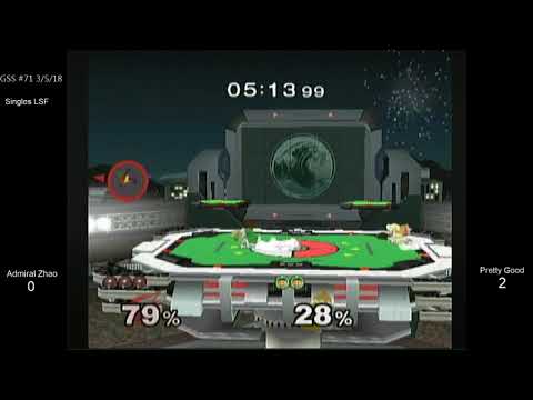 GSS 71 SSBM - Admiral Zhao (Samus) vs. Pretty Good (Ice Climbers) - Melee LSF