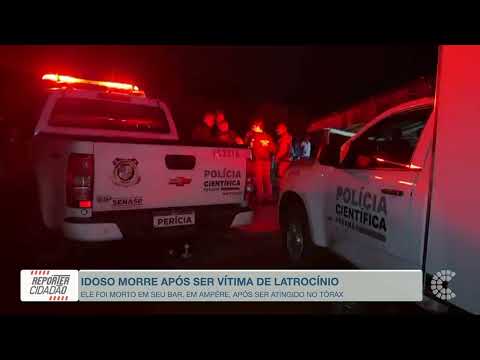 Idoso é morto em bar durante latrocínio em Ampére