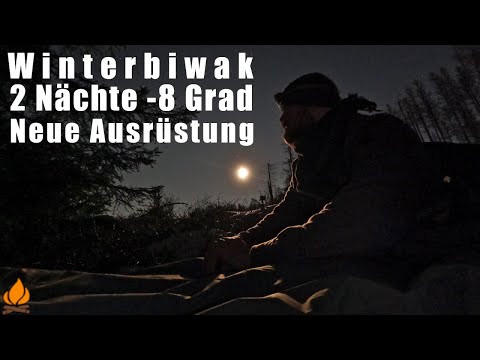 Winterbiwak bei -8 Grad — zwei kalte Nächte bei Bushcraft Waldläufer Tour