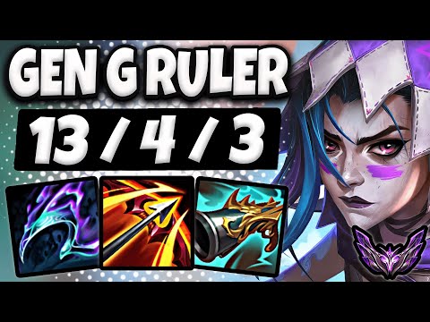 Jinx vs Ezreal ADC [ Gen G Ruler ] Patch 14.24 Korea Master ✅