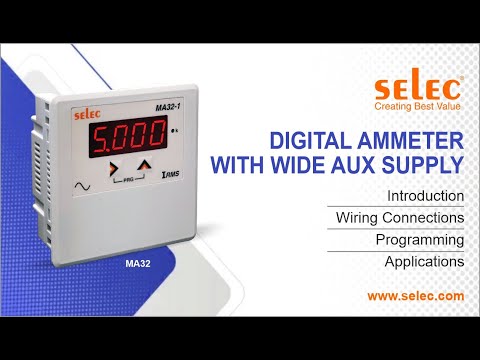 Selec digital ammeter ma32
