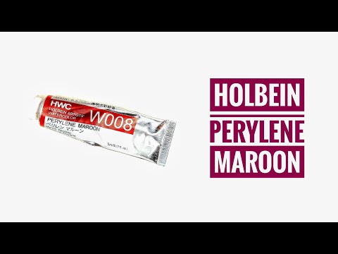 Holbein HWC Perylene Maroon Watercolor