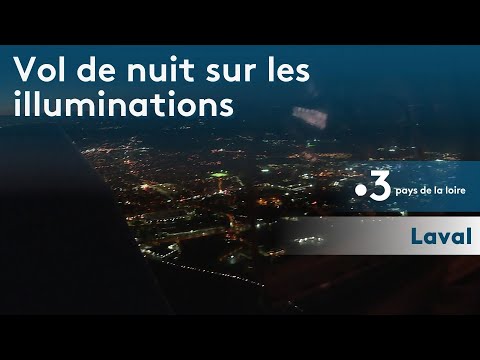 Laval : vol de nuit à la découverte des illuminations