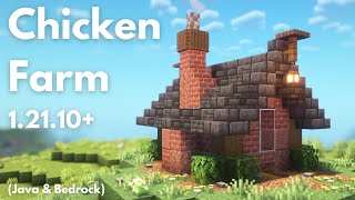 AUTOMATIC CHICKEN FARM 1.21.10+ | Minecraft tutorial | Java &amp; Bedrock