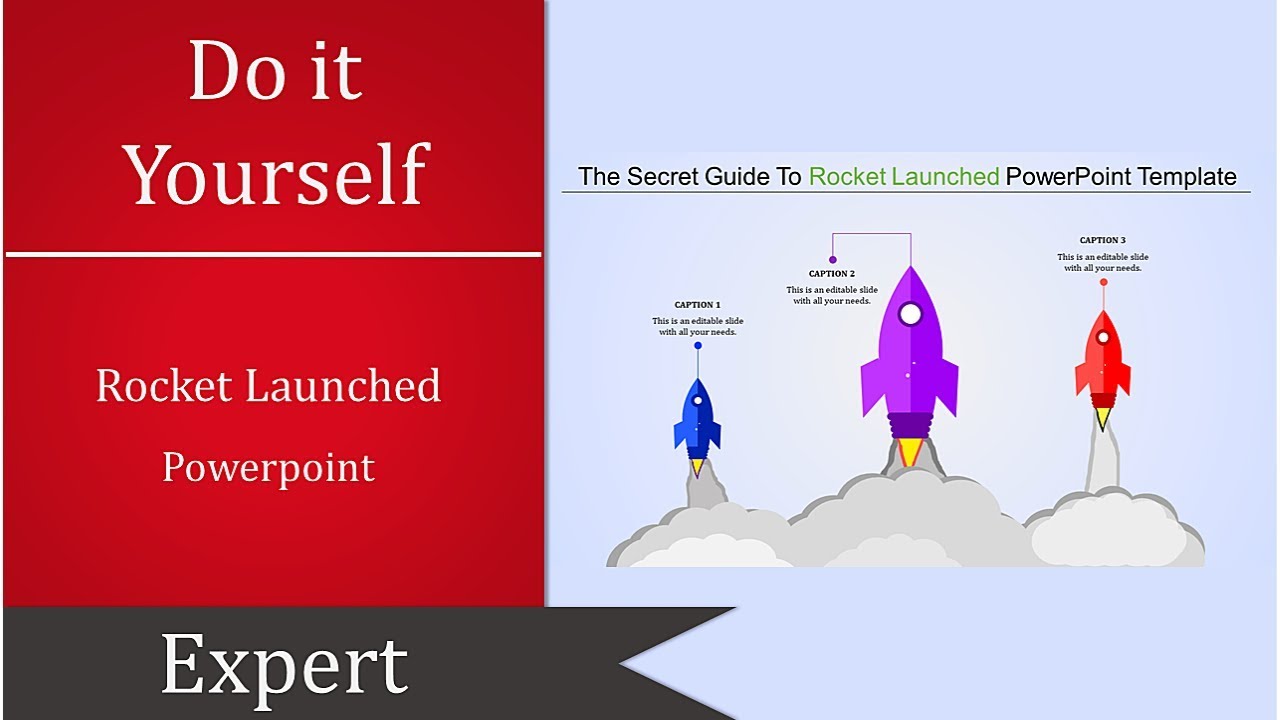 Rocket Launched PowerPoint Template