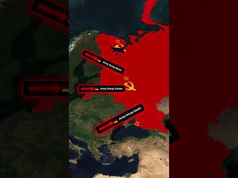WW2: Operation Barbarossa Explained with Maps   #ww2 #history #shorts