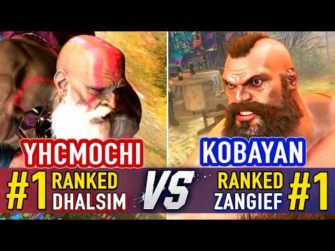 SF6 🤜 YHCMOCHI (#1 Ranked Dhalsim) vs KOBAYAN (#1 Ranked Zangief) 🤛 SF6 High Level Gameplay