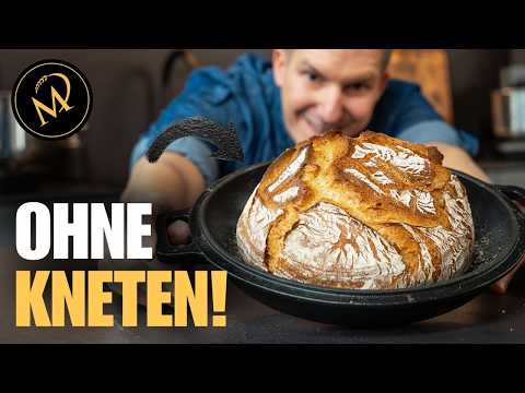 Das einfachste 4-Zutaten Alltagsbrot ohne Kneten! Maximaler Geschmack, minimaler Aufwand