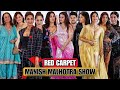 RED CARPET Manish Malhotra Show Kajol Arjun Janhvi Kapoor Sonali Bendre Nora More