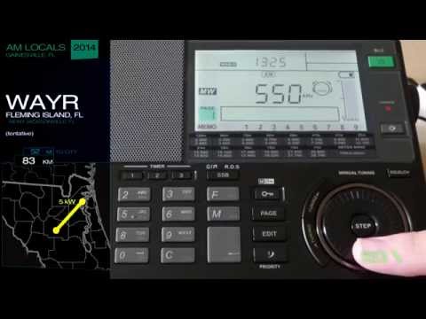 Gainesville Local AM Bandscan (2014)