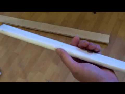 Making a PVC Pipe Longbow: Heating, Flattening and Tip Tapering - Made in 2012