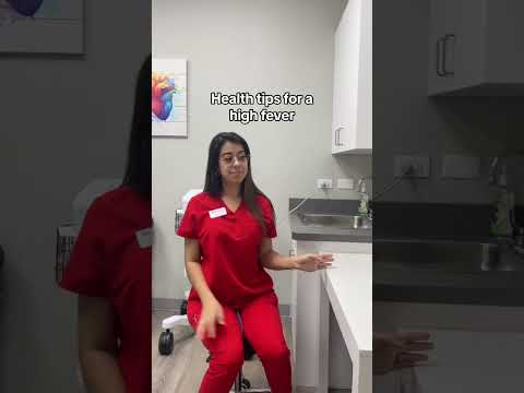 Health Tips for a High Fever🤒 #health #youtubeshorts #shorts #shortvideo