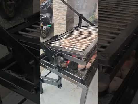 Fully Functioning Flip Grill w/ Coco Briquettes