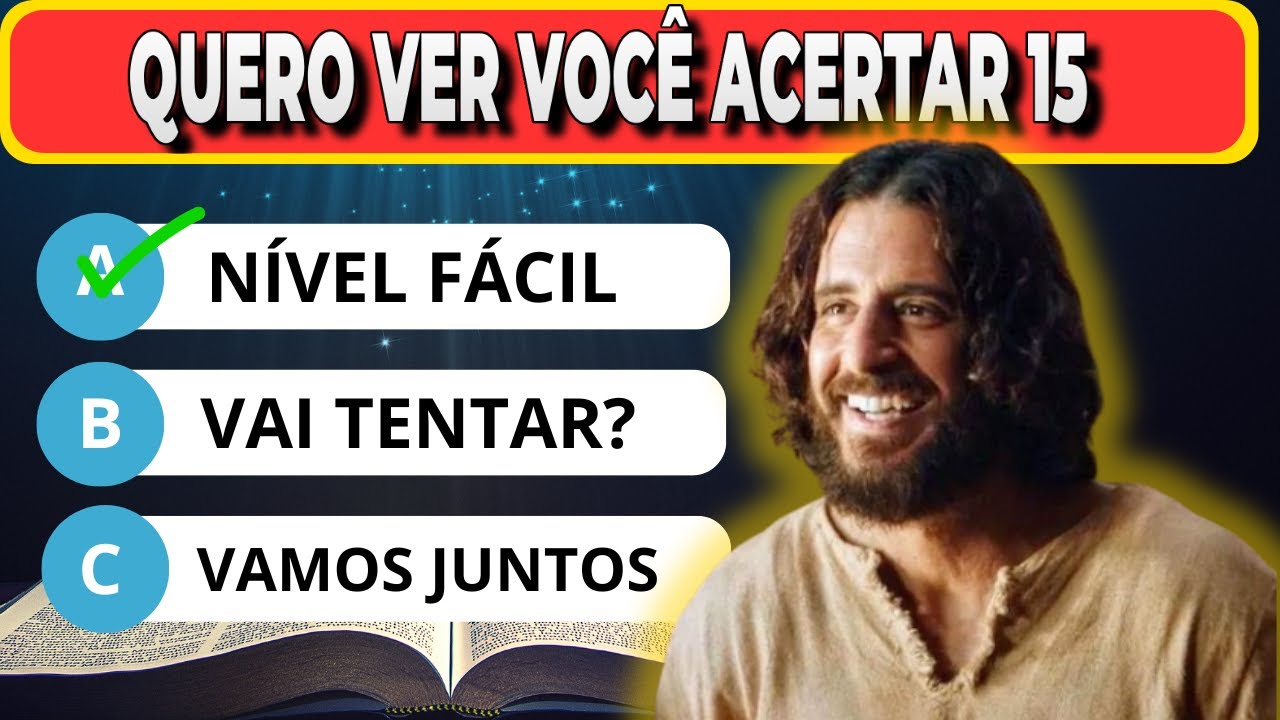 🎯 DESAFIO BÍBLICO: 21 perguntas sobre a Bíblia Sagrada. (QUIZ)