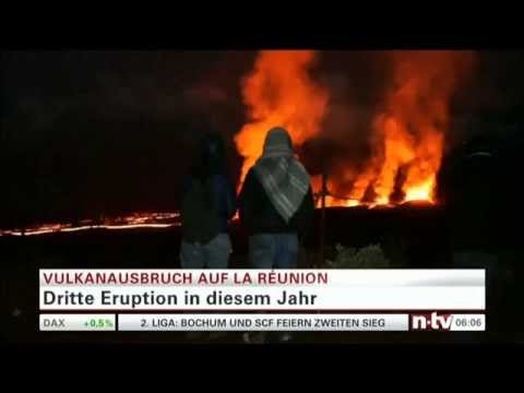 Vulkanausbruch auf LA REUNION