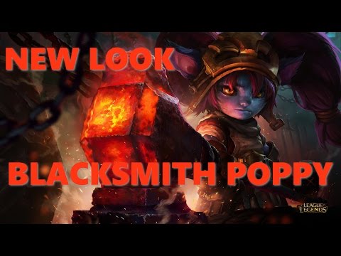 League of Legends Reworked poppy skin - Blacksmith poppy